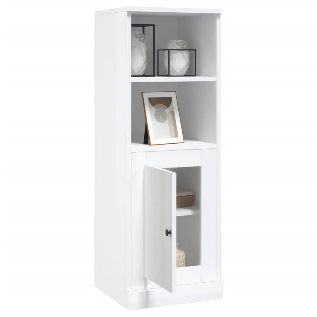vidaXL Ντουλάπι Γυαλιστερό λευκό 36x35,5x103,5 από Επεξεργασμένο Ξύλο
