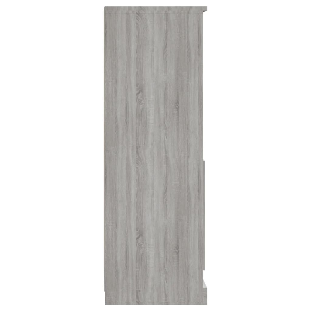 vidaXL Ντουλάπι Γκρι sonoma 36x35,5x103,5 εκ. από Επεξεργασμένο Ξύλο