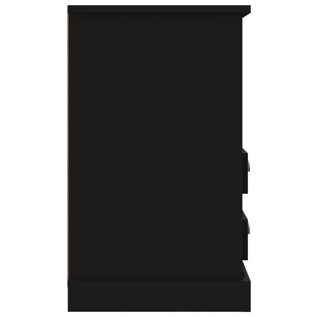 vidaXL Κομοδίνα 2 τεμ. Μαύρα 43 x 36 x 60 εκ.