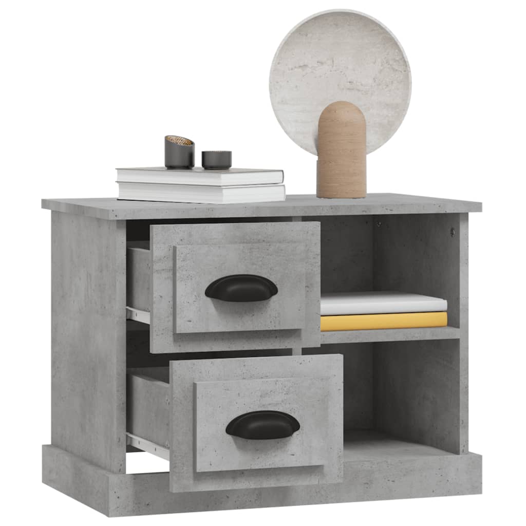 vidaXL Κομοδίνο Γκρι Σκυροδέματος 60 x 35,5 x 45 εκ.