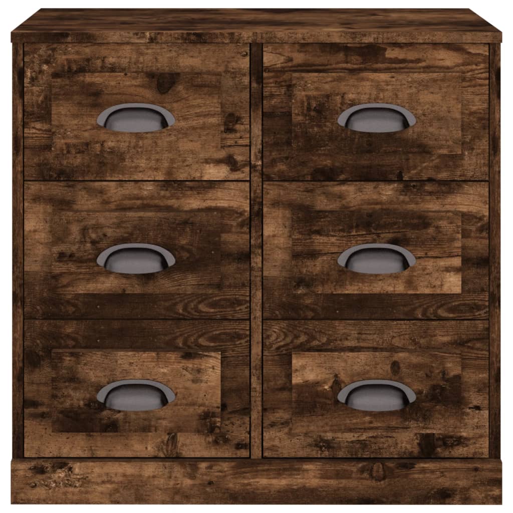 vidaXL Μπουφές Καπνιστή Δρυς 70x35,5x67,5 εκ. από Επεξεργασμένο Ξύλο