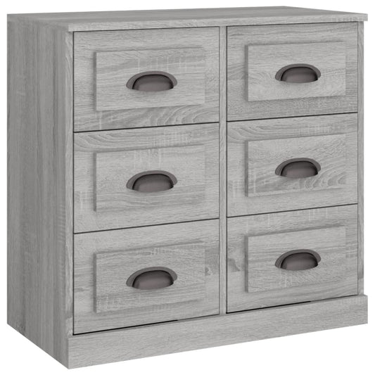 vidaXL Μπουφές Γκρι Sonoma 70x35,5x67,5 εκ. από Επεξεργασμένο Ξύλο