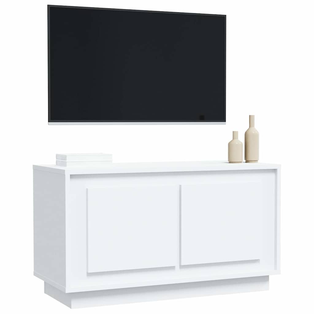vidaXL Έπιπλο Τηλεόρασης Λευκό 80 x 35 x 45 εκ. από Επεξεργασμένο Ξύλο