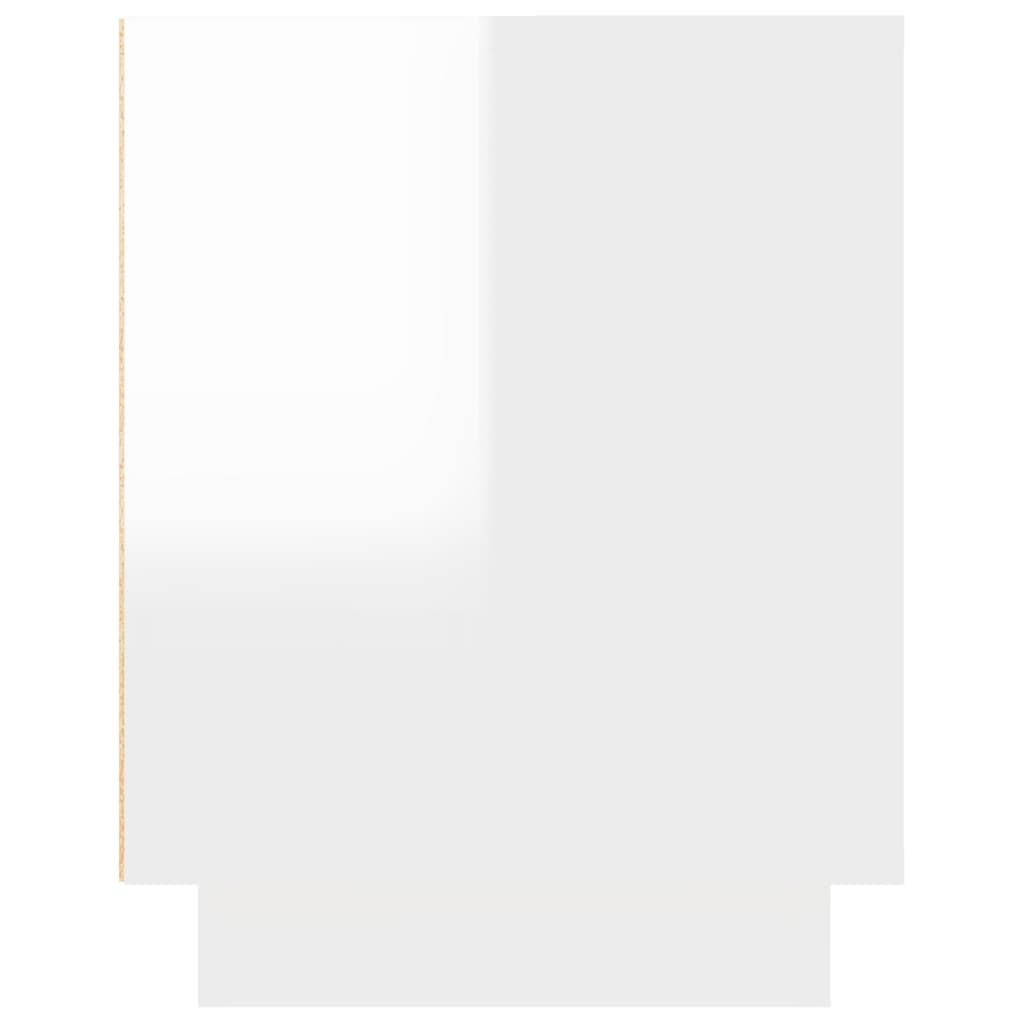 vidaXL Έπιπλο Τηλεόρασης Γυαλ. Λευκό 102x35x45 εκ. Επεξεργασμένο Ξύλο