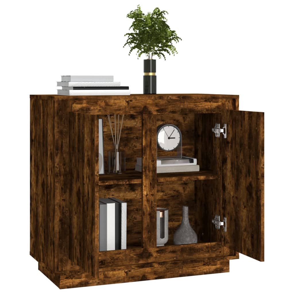 vidaXL Ντουλάπι Καπνιστή Δρυς 80x34x75 εκ. από Επεξεργασμένο Ξύλο