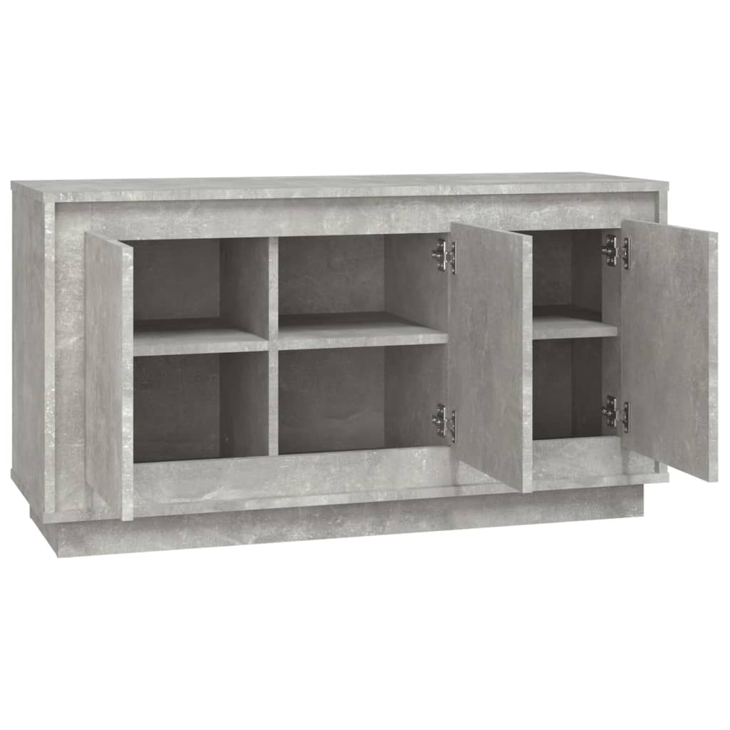vidaXL Ντουλάπι Γκρι Σκυροδέματος 102x35x55 εκ. Επεξεργασμένο Ξύλο