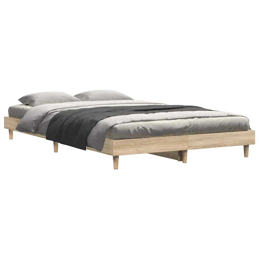 vidaXL Πλαίσιο Κρεβατιού Χωρ. Στρώμα Sonoma Δρυς 120x200εκ. Επ. Ξύλο