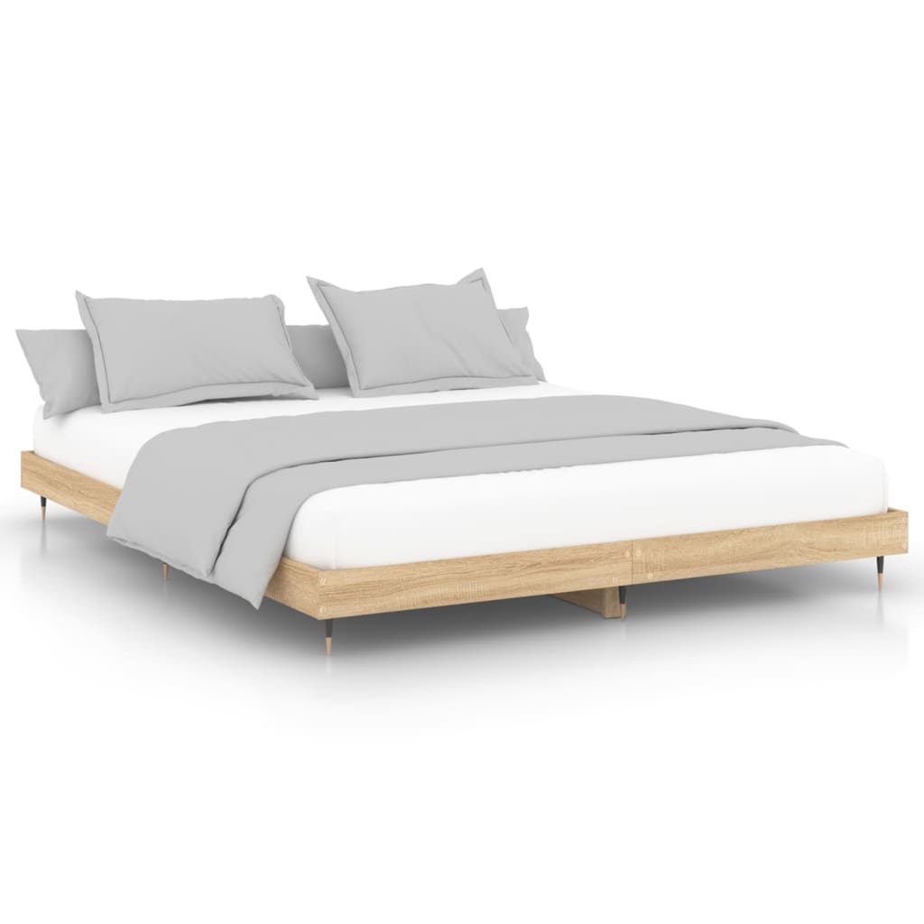 vidaXL Πλαίσιο Κρεβατιού Χωρ. Στρώμα Sonoma Δρυς 120x200εκ. Επ. Ξύλο