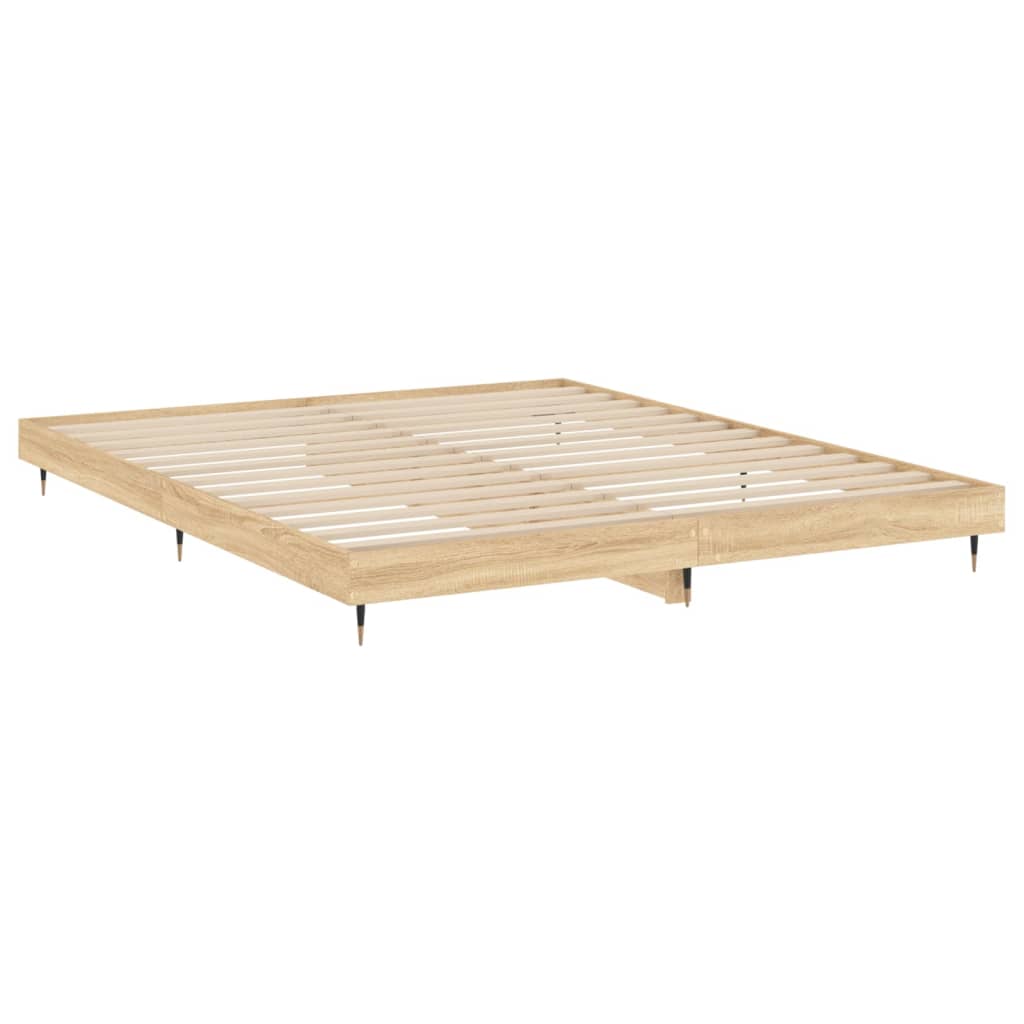 vidaXL Πλαίσιο Κρεβατιού Χωρ. Στρώμα Sonoma Δρυς 120x200εκ. Επ. Ξύλο