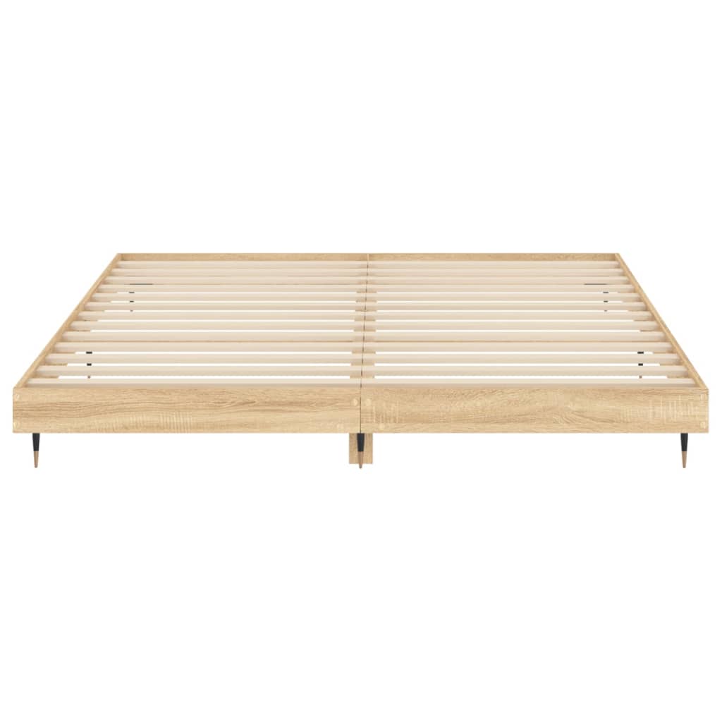 vidaXL Πλαίσιο Κρεβατιού Χωρ. Στρώμα Sonoma Δρυς 120x200εκ. Επ. Ξύλο