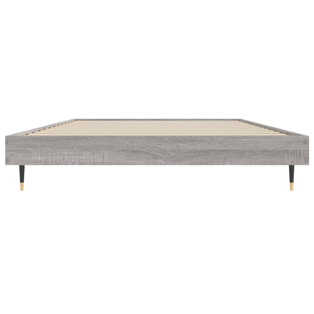 vidaXL Πλαίσιο Κρεβατιού Γκρι Sonoma 90x200 εκ. Επεξεργασμένο Ξύλο
