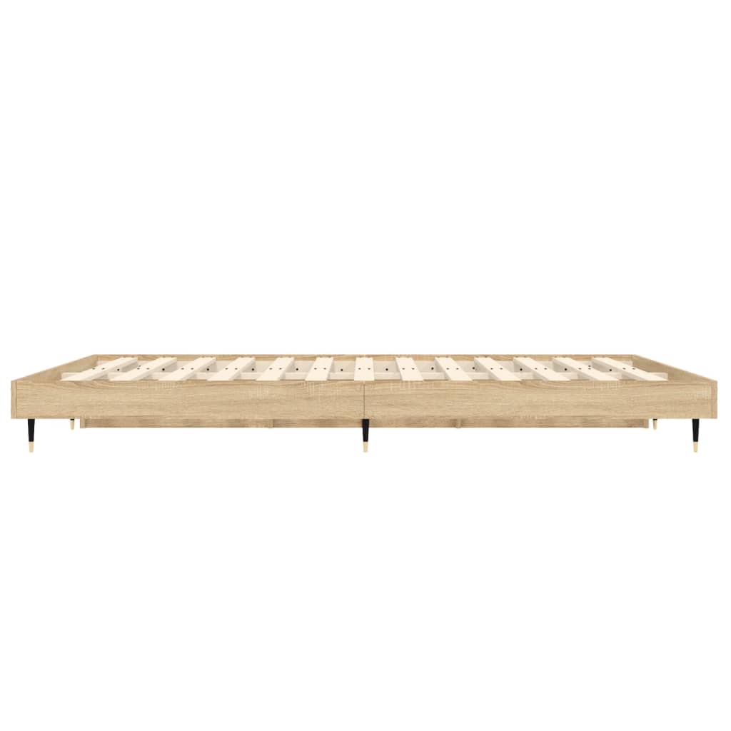 vidaXL Πλαίσιο Κρεβατιού Χωρ. Στρώμα Sonoma Δρυς 120x190 εκ. Επ. Ξύλο