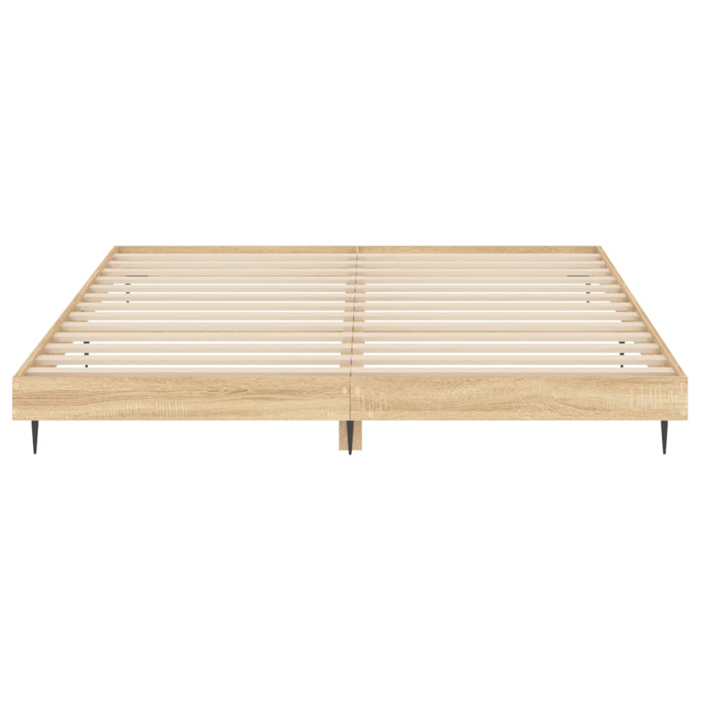 vidaXL Πλαίσιο Κρεβατιού Χωρ. Στρώμα Sonoma Δρυς 140x200εκ. Επ. Ξύλο