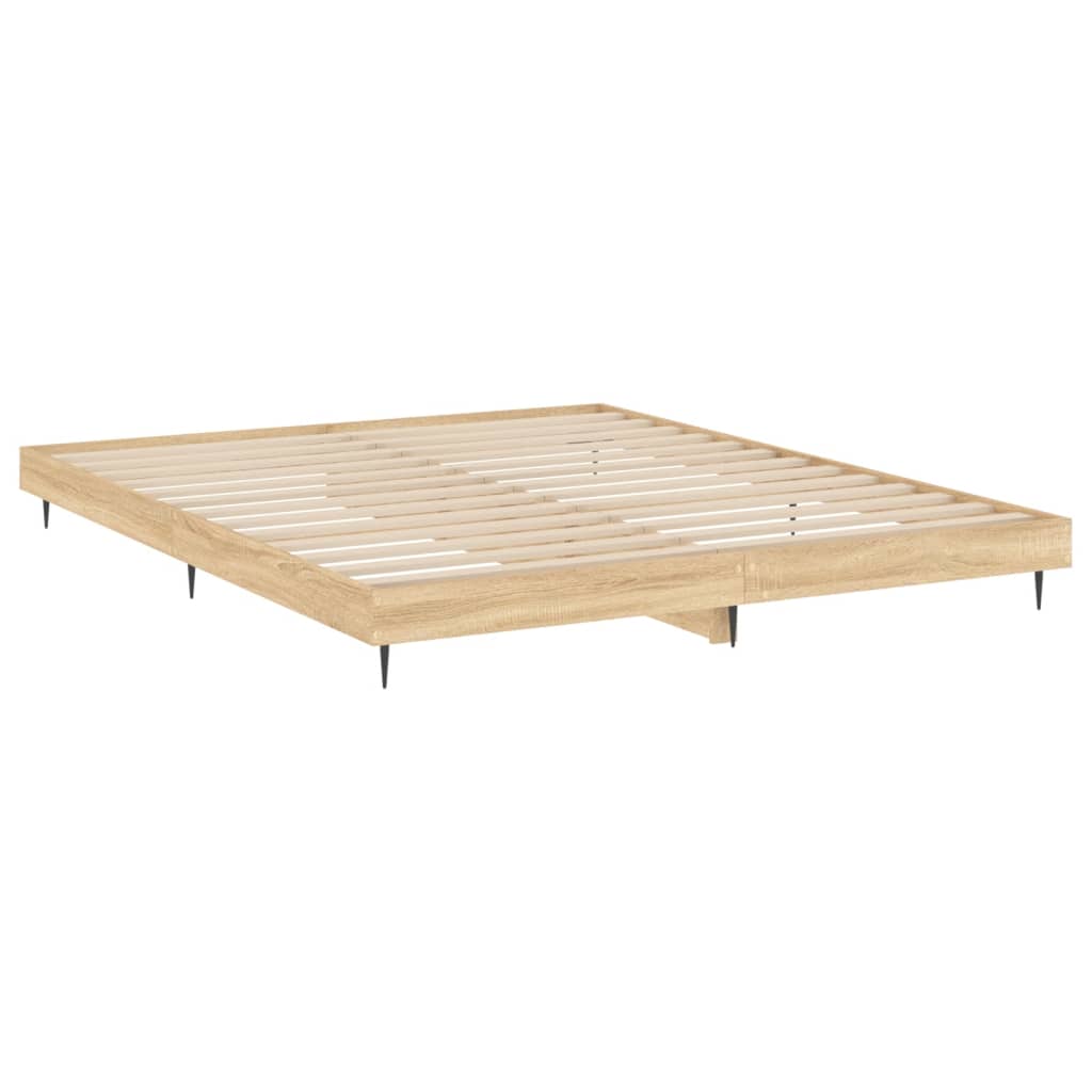 vidaXL Πλαίσιο Κρεβατιού Χωρ. Στρώμα Sonoma Δρυς 120x200εκ. Επ. Ξύλο