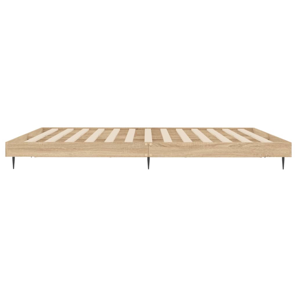 vidaXL Πλαίσιο Κρεβατιού Χωρ. Στρώμα Sonoma Δρυς 120x200εκ. Επ. Ξύλο