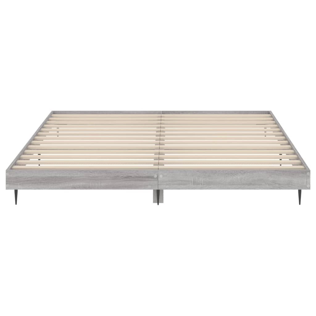 vidaXL Πλαίσιο Κρεβατιού Γκρι Sonoma 120x200 εκ. Επεξεργασμένο Ξύλο