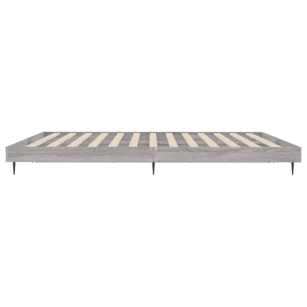 vidaXL Πλαίσιο Κρεβατιού Γκρι Sonoma 120x200 εκ. Επεξεργασμένο Ξύλο