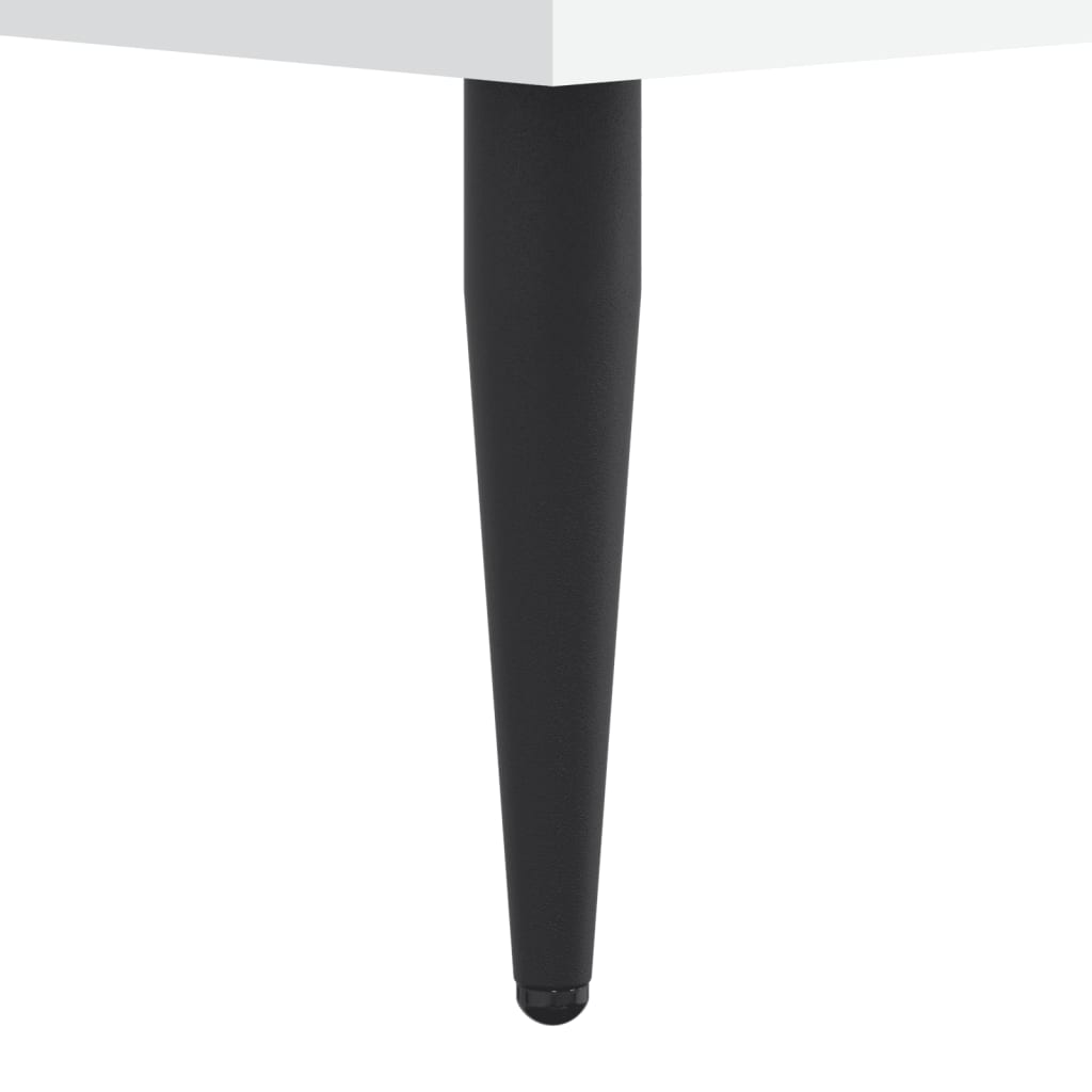 vidaXL Πλαίσιο Κρεβατιού Λευκό 135x190 εκ. από Επεξεργασμένο Ξύλο