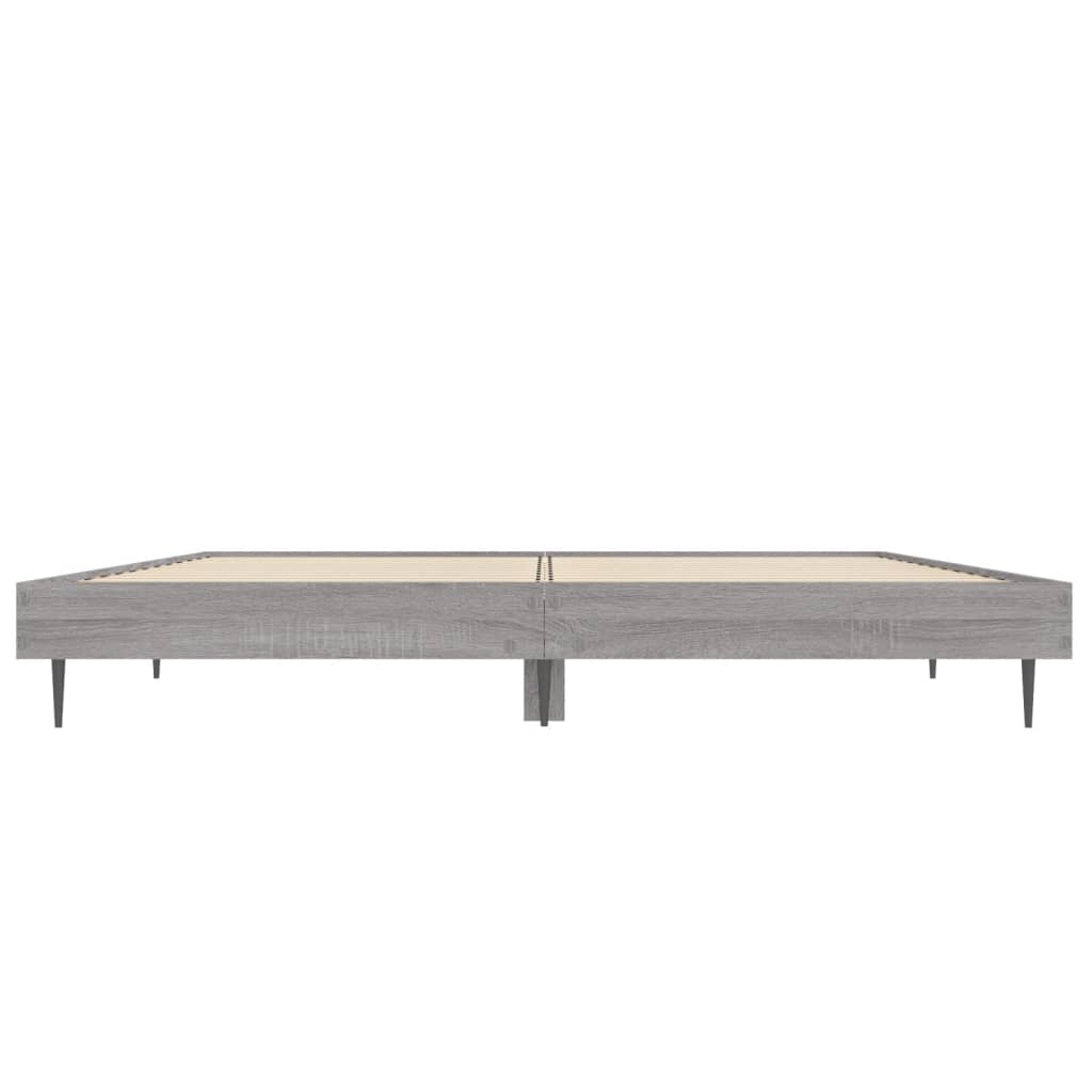 vidaXL Πλαίσιο Κρεβατιού Γκρι Sonoma 120 x 190 εκ. Επεξεργασμένο Ξύλο