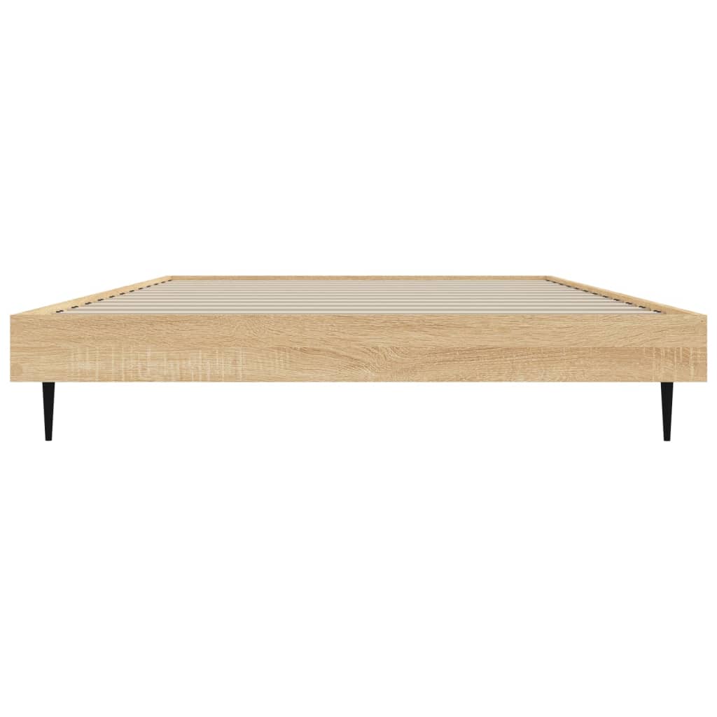 vidaXL Πλαίσιο Κρεβ. Χωρ. Στρώμα Sonoma Δρυς 90 x 190 εκ. Επεξ. Ξύλο