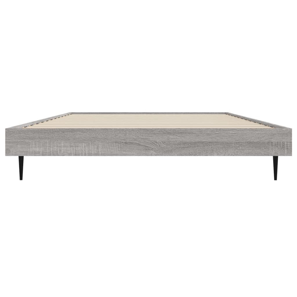 vidaXL Πλαίσιο Κρεβατιού Γκρι Sonoma 90 x 190 εκ. Επεξεργασμένο Ξύλο