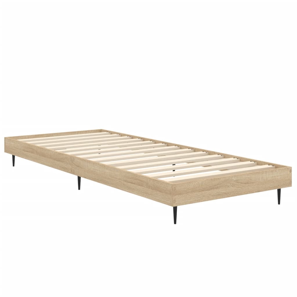 vidaXL Πλαίσιο Κρεβατιού Χωρ. Στρώμα Sonoma Δρυς 75x190εκ Επεξ. Ξύλο