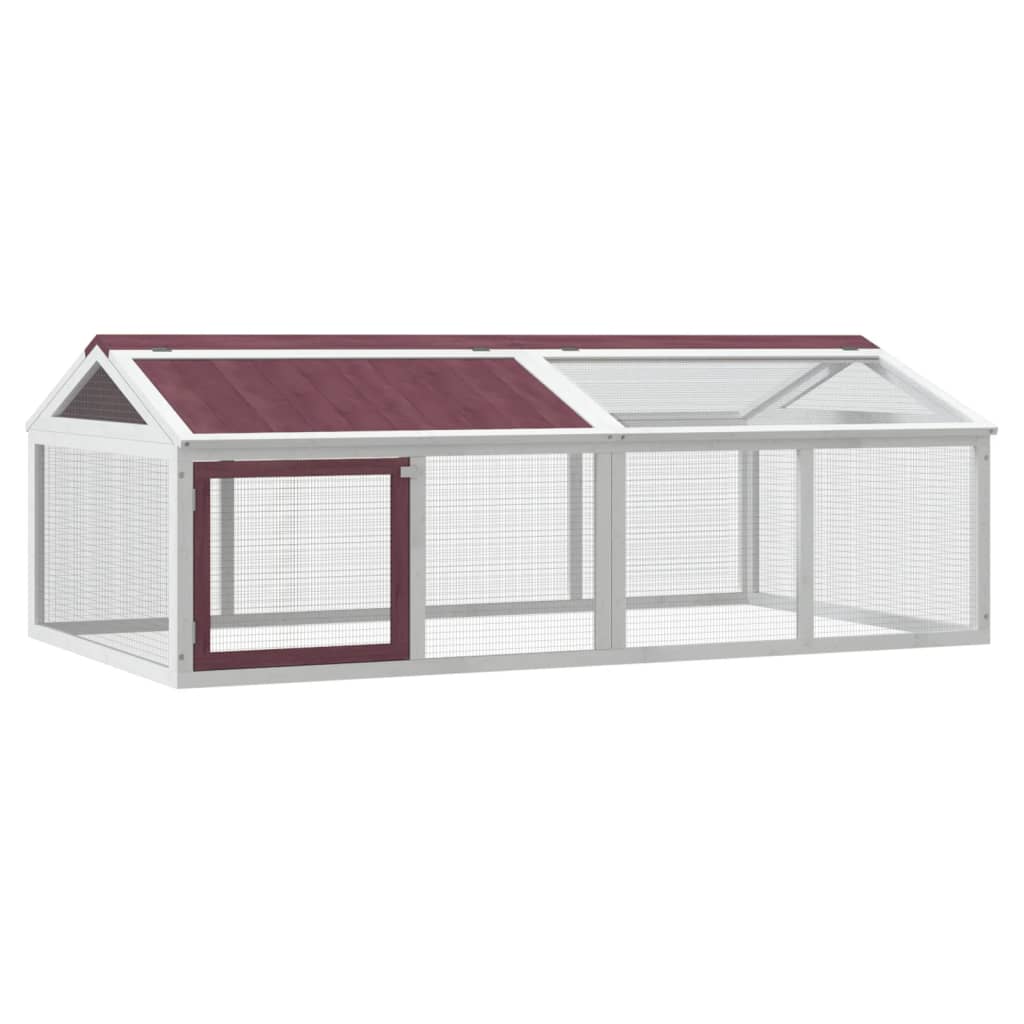 vidaXL Κουτί Περίφραξης Μόκα 200x112,5x74 εκ. από Μασίφ Ξύλο Πεύκου