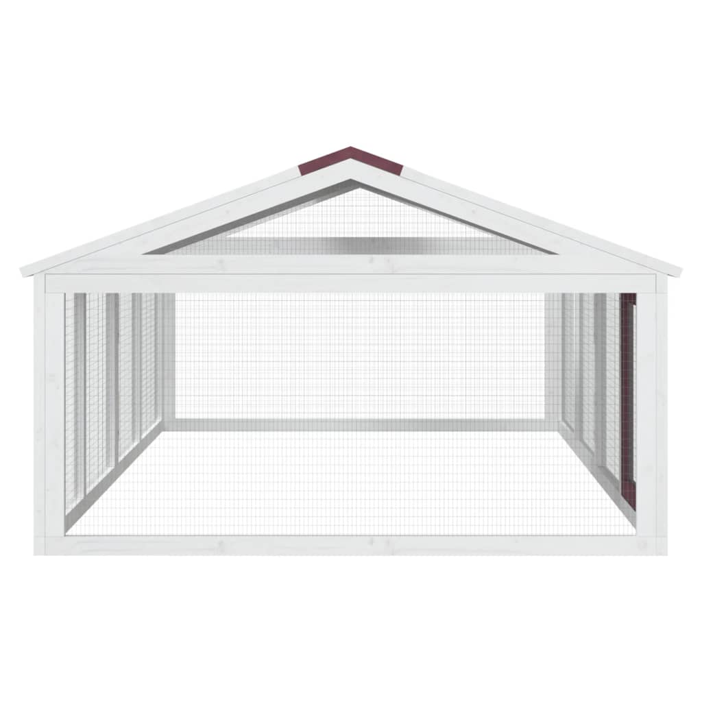 vidaXL Κουτί Περίφραξης Μόκα 200x112,5x74 εκ. από Μασίφ Ξύλο Πεύκου