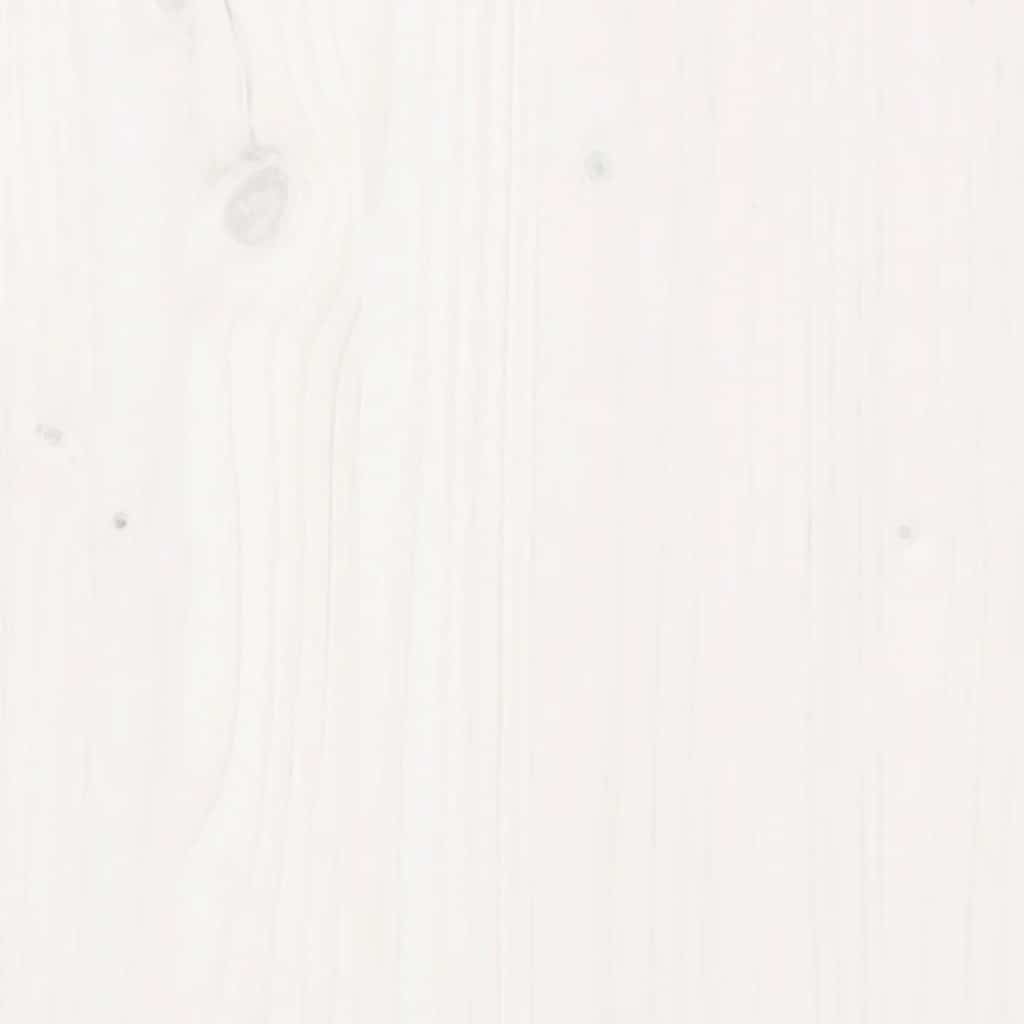 vidaXL Επιφάνεια Τραπεζιού Τετράγωνη Λευκή 90x90x2,5 εκ. Μασίφ Πεύκο