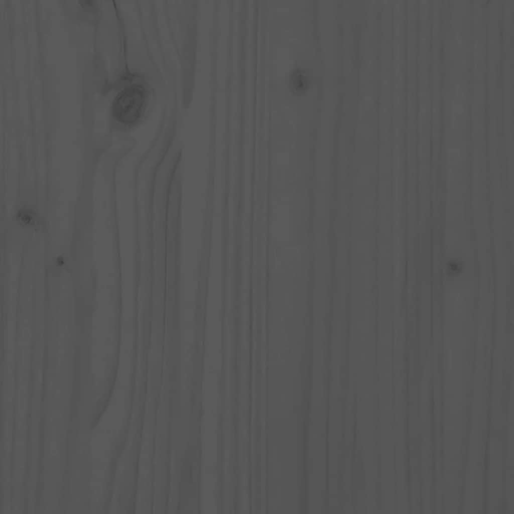 vidaXL Υποπόδια Κήπου με Μαξιλάρια 2 τεμ. Γκρι από Μασίφ Ξύλο Πεύκου