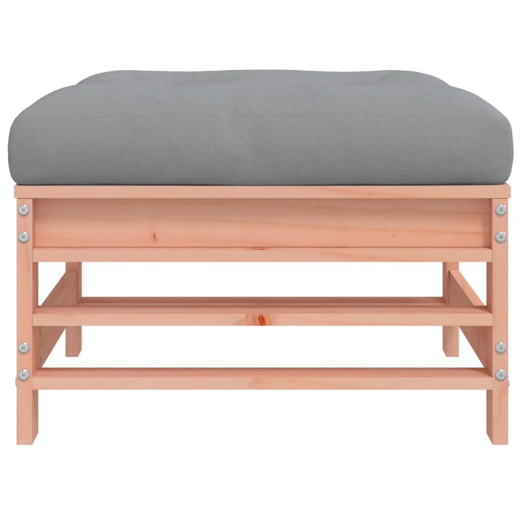 vidaXL Υποπόδιο Κήπου με Μαξιλάρι από Μασίφ Ξύλο Ψευδοτσούγκας