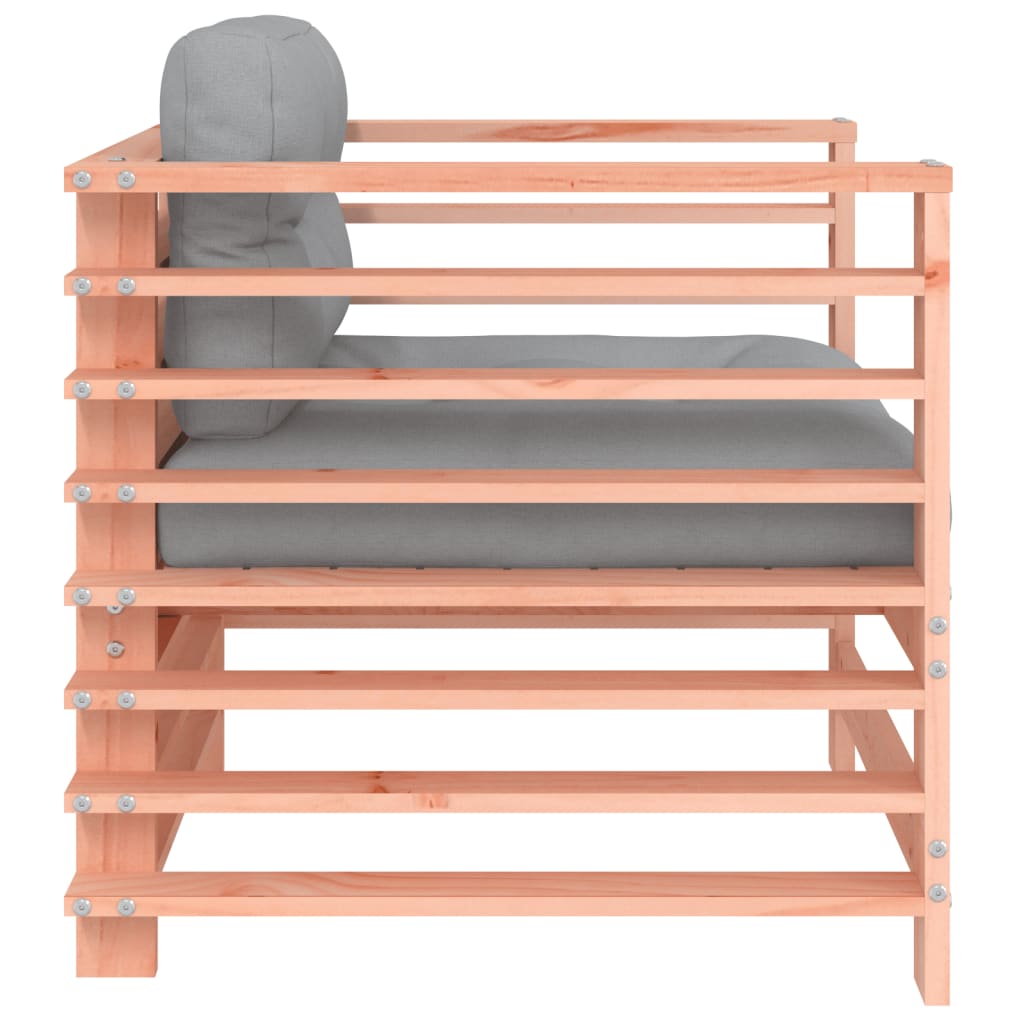 vidaXL Καρέκλες Κήπου με Μαξιλάρια 2 τεμ. από Μασίφ Ξύλο Ψευδοτσούγκας