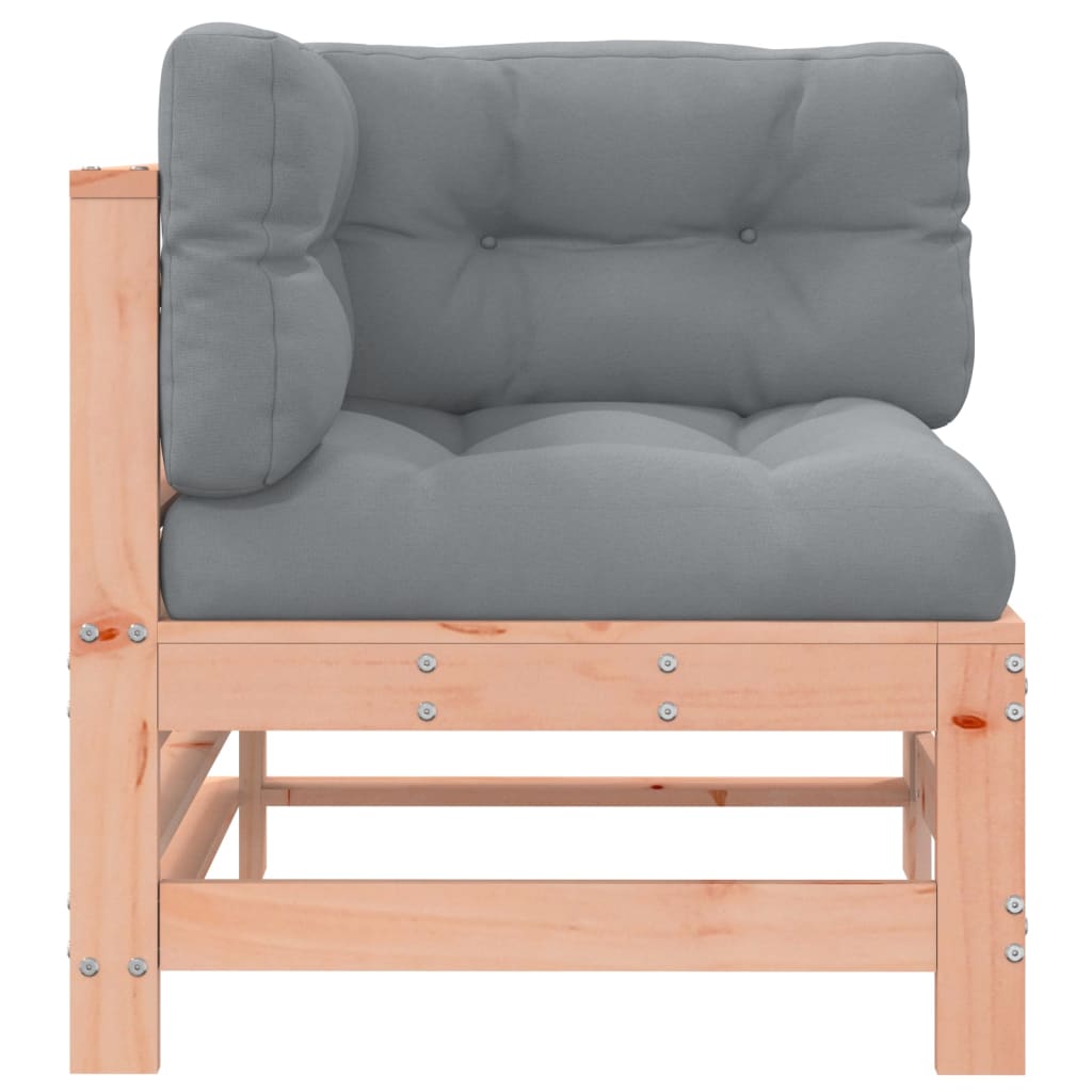 vidaXL Καναπέδες Γωνιακοί με Μαξιλάρια 2 τεμ. Μασίφ Ξύλο Ψευδοτσούγκας