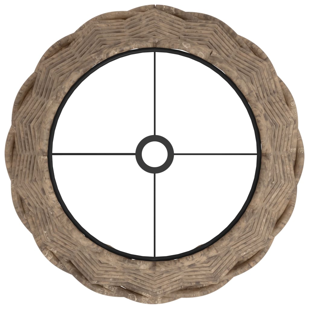 vidaXL Καπέλο Φωτιστικού Καφέ Ø20x15 εκ. από Wicker