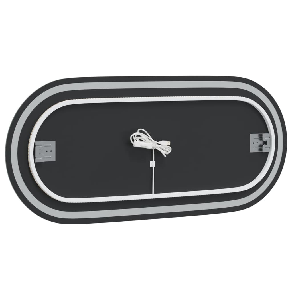 vidaXL Καθρέφτης Μπάνιου με LED Οβάλ 100 x 45 εκ.