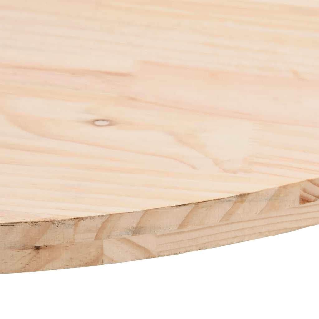 vidaXL Επιφάνεια Τραπεζιού Οβάλ 110x55x2,5 εκ. από Μασίφ Ξύλο Πεύκου