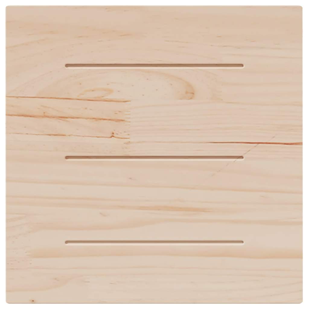 vidaXL Επιφάνεια Τραπεζιού Τετράγωνη 60x60x2,5 εκ. Μασίφ Ξύλο Πεύκου