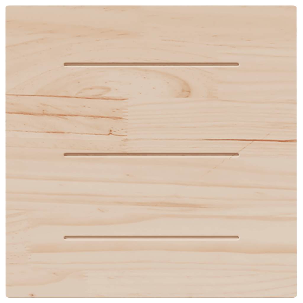 vidaXL Επιφάνεια Τραπεζιού Τετράγωνη Λευκή 60x60x2,5 εκ. Μασίφ Πεύκο