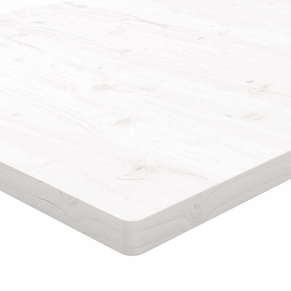 vidaXL Επιφάνεια Τραπεζιού Τετράγωνη Λευκή 60x60x2,5 εκ. Μασίφ Πεύκο