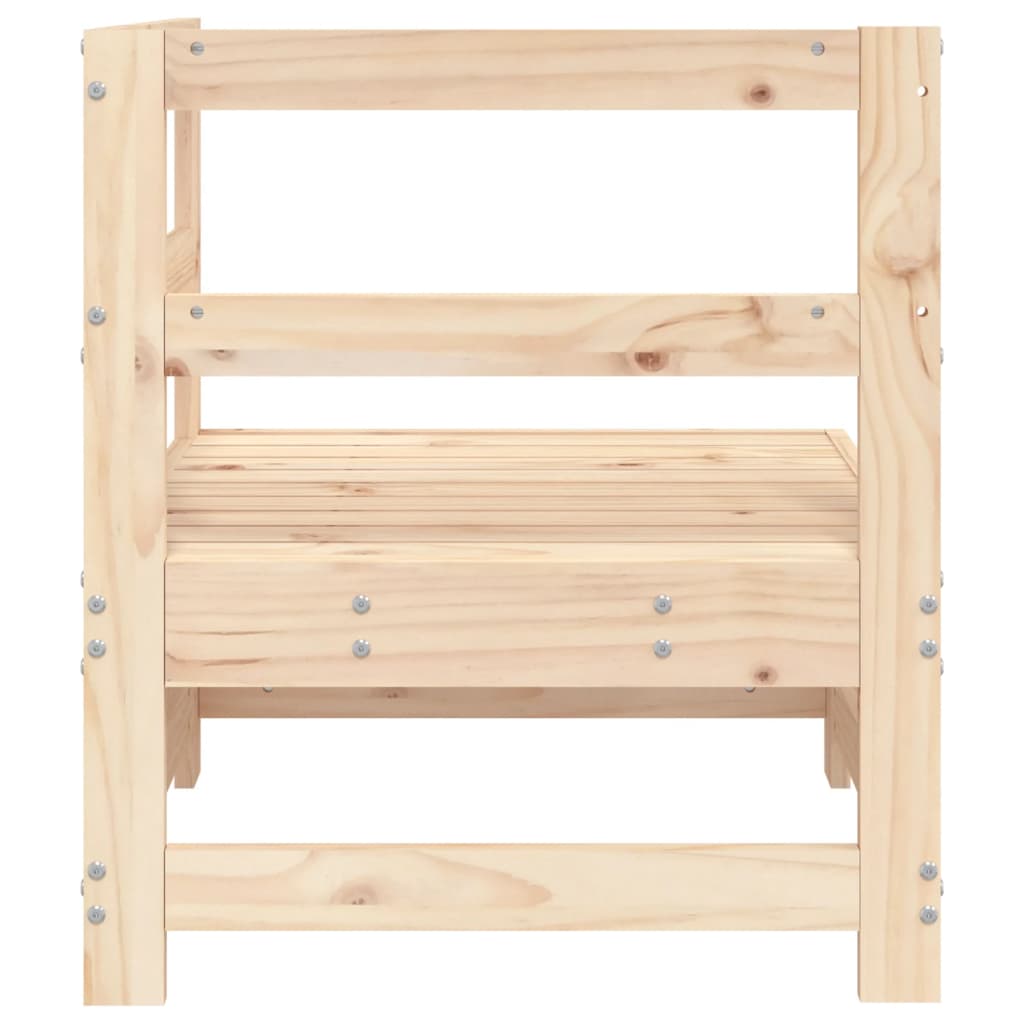 vidaXL Καναπές Κήπου Γωνιακός από Μασίφ Ξύλο Πεύκου