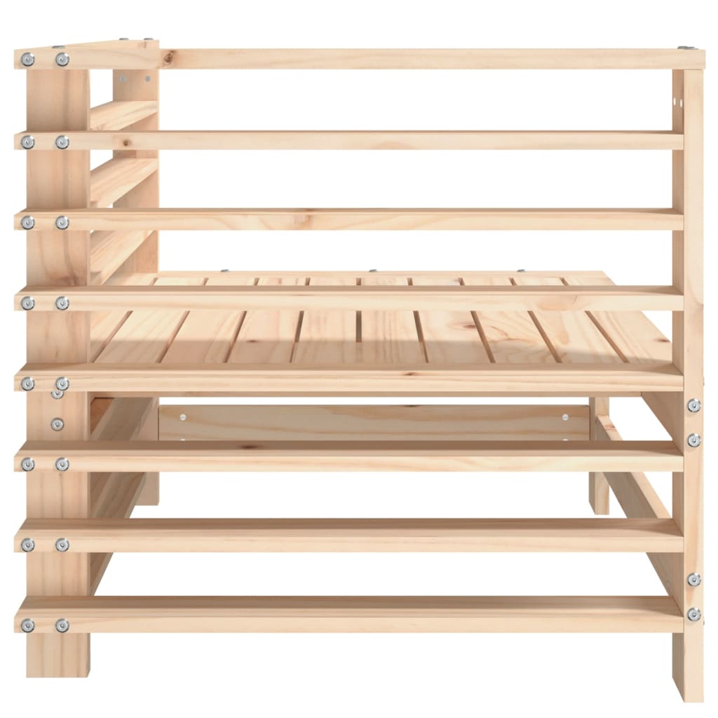 vidaXL Καναπές Κήπου Γωνιακός από Μασίφ Ξύλο Πεύκου