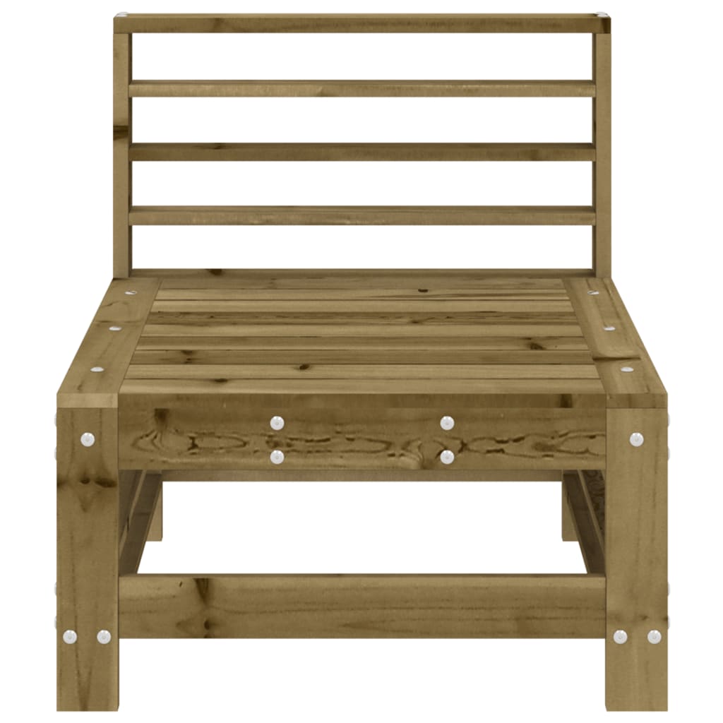 vidaXL Καναπές Κήπου Μεσαίος από Εμποτισμένο Ξύλο Πεύκου