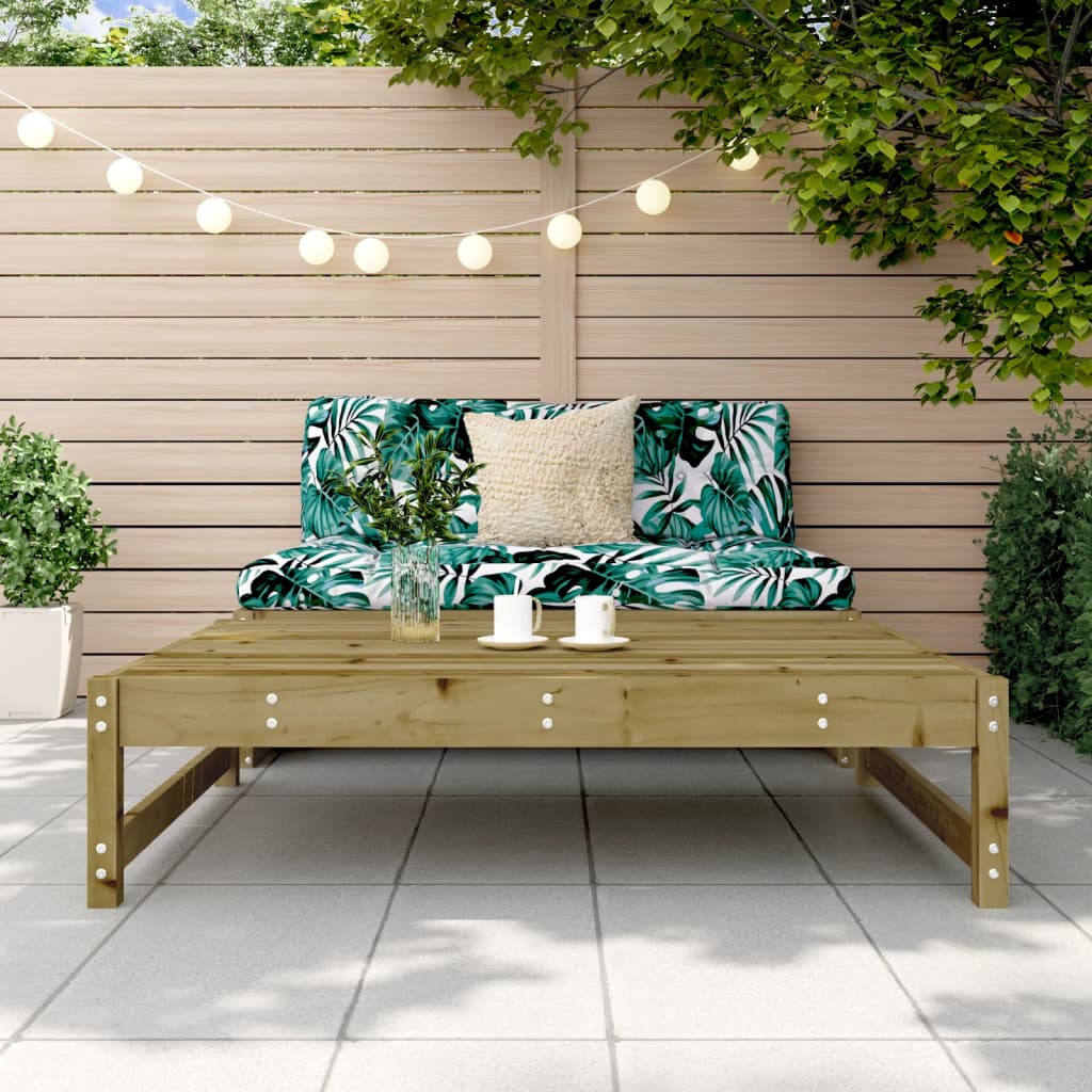 vidaXL Υποπόδιο Κήπου 120 x 80 εκ. από Εμποτισμένο Ξύλο Πεύκου