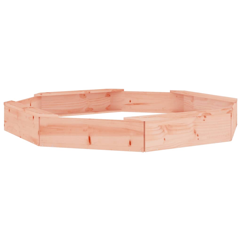 vidaXL Αμμοδόχος με Καθίσματα Οκτάγωνη από Μασίφ Ξύλο Ψευδοτσούγκας