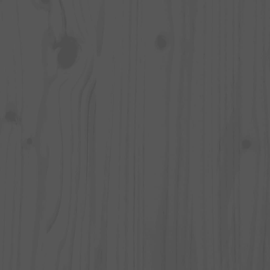 vidaXL Παγκάκι Κήπου Γκρι 110 x 38 x 45 εκ. από Μασίφ Ξύλο Πεύκου