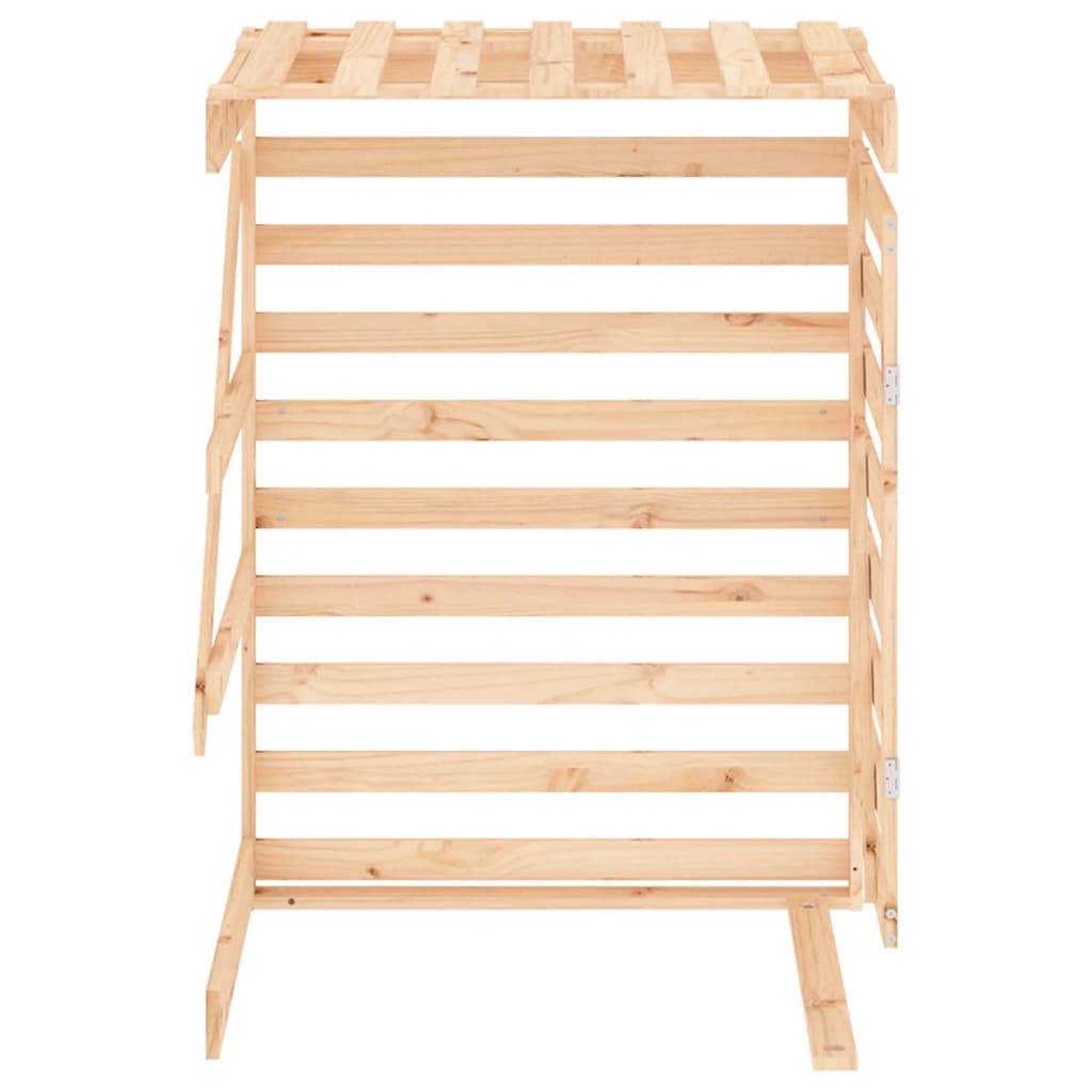 vidaXL Προέκταση Αποθήκευσης Τροχήλατου Κάδου από Μασίφ Ξύλο Πεύκου