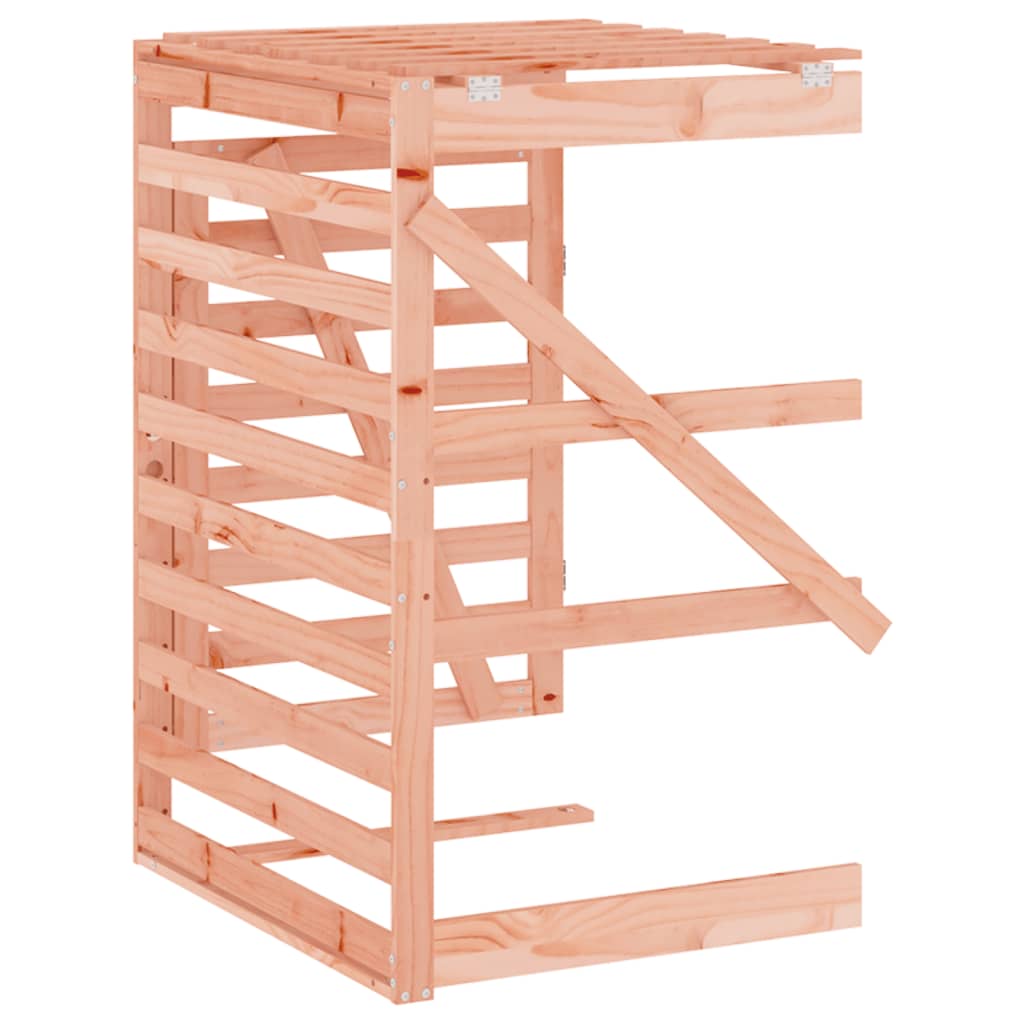 vidaXL Προέκταση Αποθήκευσης Τροχήλατου Κάδου Μασίφ Ξύλο Ψευδοτσούγκας