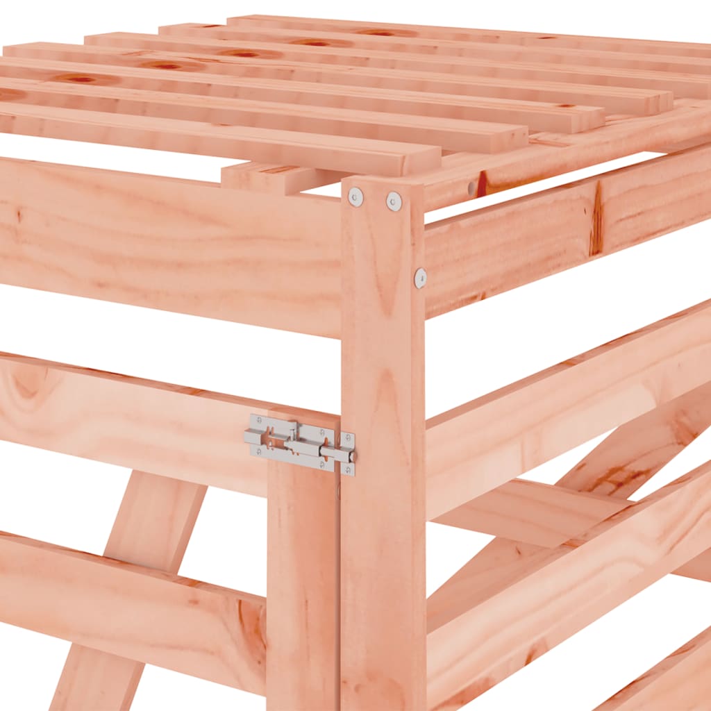 vidaXL Προέκταση Αποθήκευσης Τροχήλατου Κάδου Μασίφ Ξύλο Ψευδοτσούγκας