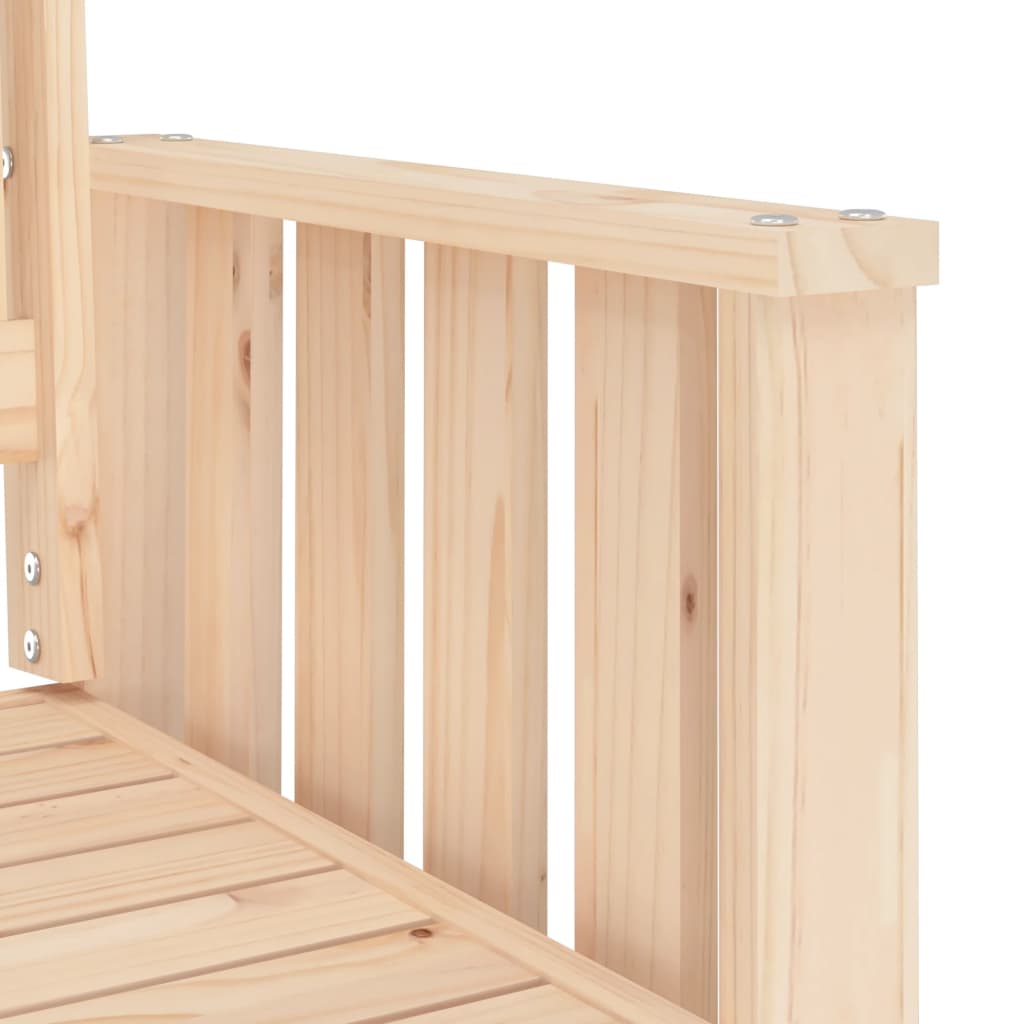 vidaXL Πάγκος Κήπου με Τραπέζι Διθέσιος Μασίφ Πεύκο