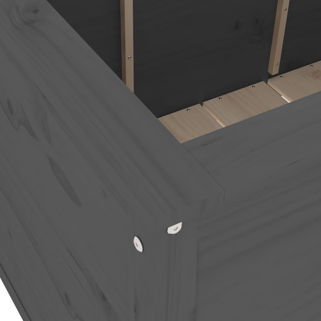 vidaXL Ζαρντινιέρα Υπερυψωμένη 119,5x82,5x78 εκ. από Μασίφ Ξύλο Πεύκου